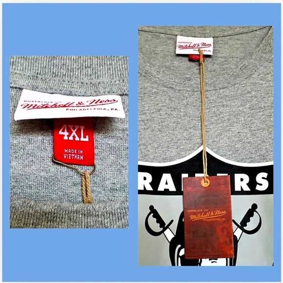 🔥NWT/MITCHELL & NESS/THROWBACK/"RAIDERS"/4XL☠ - Picture 4 of 6